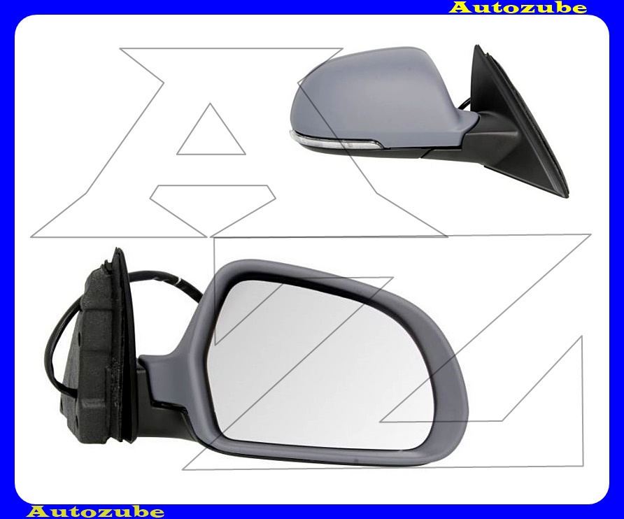 Visszapillantó tükör jobb, elektromos, fűthető-domború tükörlappal, fényezhető borítással, irányjelzővel Visszapillantó tükör jobb, elektromos, fűthető-domború tükörlappal, fényezhető borítással, irányjelzővel