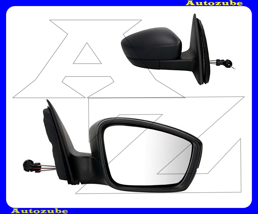 Visszapillantó tükör jobb, manuális, domború tükörlappal, fekete borítással /RENDELÉSRE/ Visszapillantó tükör jobb, manuális, domború tükörlappal, fekete borítással /RENDELÉSRE/