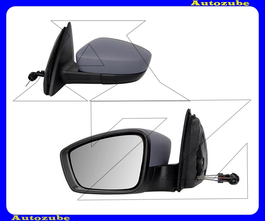 Visszapillantó tükör bal, manuális, domború tükörlappal, fényezhető borítással /RENDELÉSRE/ Visszapillantó tükör bal, manuális, domború tükörlappal, fényezhető borítással /RENDELÉSRE/