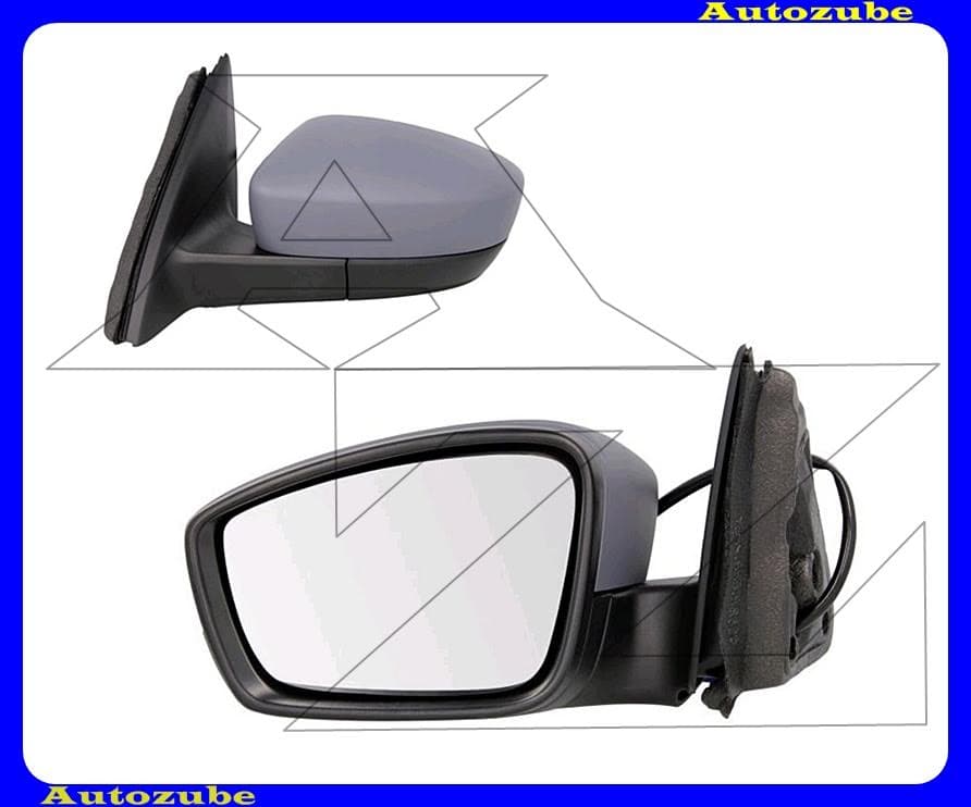 Visszapillantó tükör bal, elektromos, fűthető-domború tükörlappal, fényezhető borítással Visszapillantó tükör bal, elektromos, fűthető-domború tükörlappal, fényezhető borítással