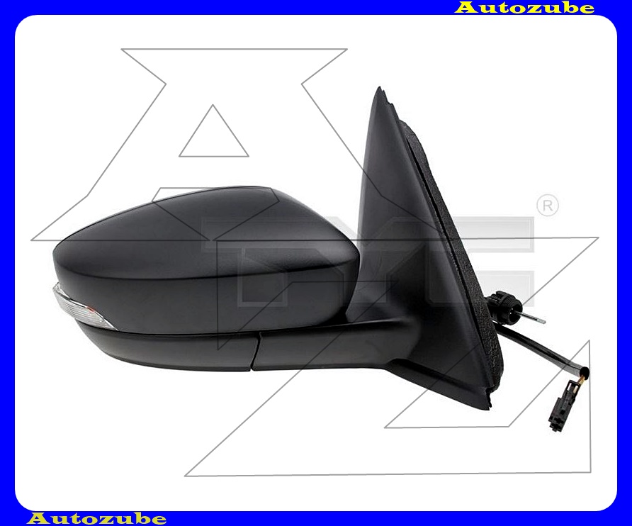 Visszapillantó tükör jobb, manuális, domború tükörlappal, fekete borítással, irányjelzővel Visszapillantó tükör jobb, manuális, domború tükörlappal, fekete borítással, irányjelzővel