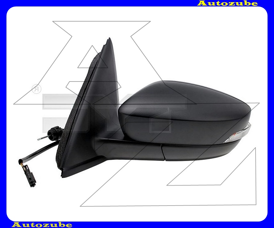 Visszapillantó tükör bal, manuális, domború tükörlappal, fekete borítással, irányjelzővel Visszapillantó tükör bal, manuális, domború tükörlappal, fekete borítással, irányjelzővel