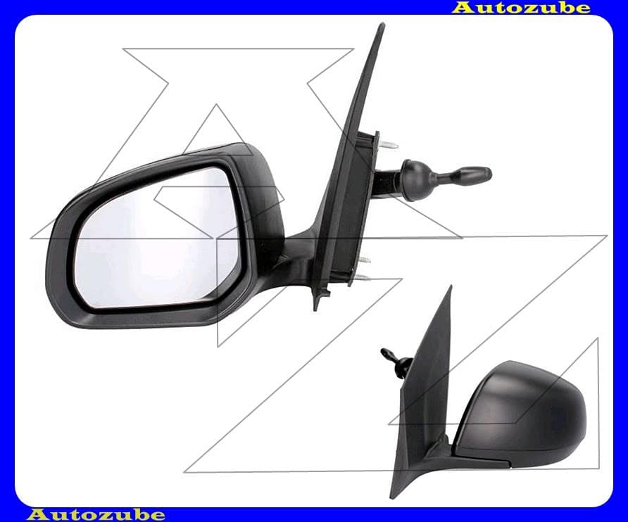 Visszapillantó tükör bal, manuális, domború tükörlappal, fényezhető borítással Visszapillantó tükör bal, manuális, domború tükörlappal, fényezhető borítással