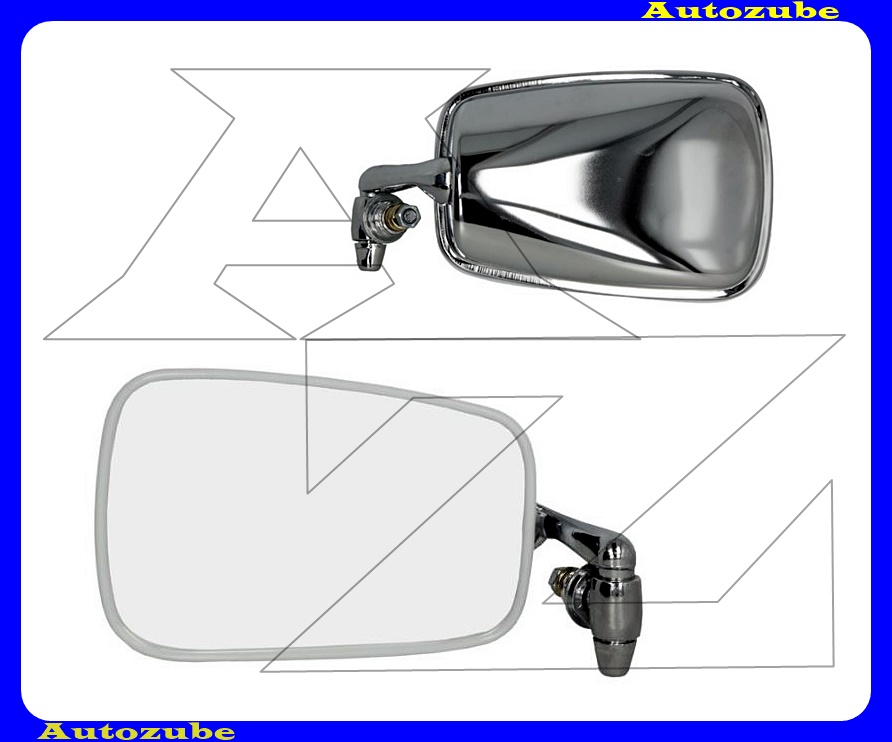 Visszapillantó tükör jobb, kívűlről állítható, sík tükörlappal, króm borítással /RENDELÉSRE/ Visszapillantó tükör jobb, kívűlről állítható, sík tükörlappal, króm borítással /RENDELÉSRE/