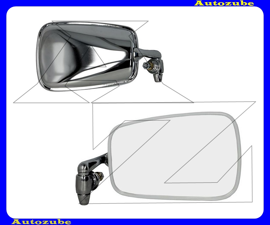 Visszapillantó tükör bal, kívűlről állítható, sík tükörlappal, króm borítással /RENDELÉSRE/ Visszapillantó tükör bal, kívűlről állítható, sík tükörlappal, króm borítással /RENDELÉSRE/