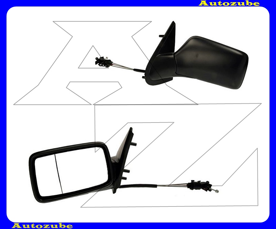 Visszapillantó tükör bal, manuális, aszférikus tükörlappal, fekete borítással (kivéve: CABRIO) Visszapillantó tükör bal, manuális, aszférikus tükörlappal, fekete borítással (kivéve: CABRIO)