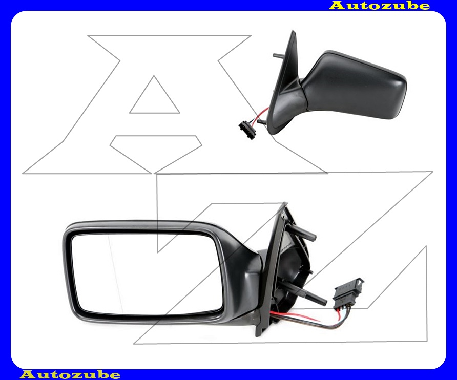 Visszapillantó tükör bal, elektromos, fűthető-aszférikus tükörlappal, fekete borítással (kivéve: Cabrio)