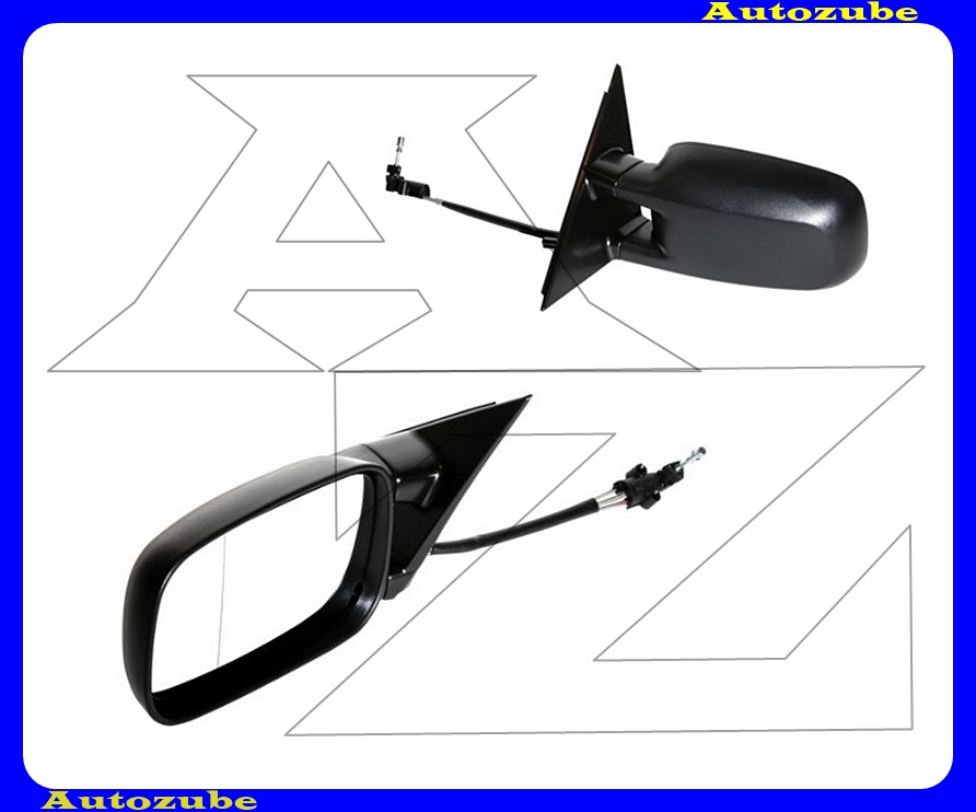 Visszapillantó tükör bal, manuális, aszférikus tükörlappal, fekete borítással Visszapillantó tükör bal, manuális, aszférikus tükörlappal, fekete borítással