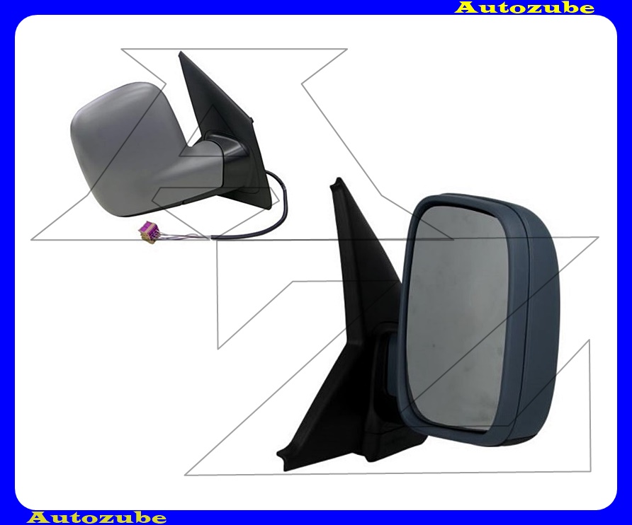 Visszapillantó tükör jobb, elektromos, fűthető-domború tükörlappal, fényezhető borítással Visszapillantó tükör jobb, elektromos, fűthető-domború tükörlappal, fényezhető borítással