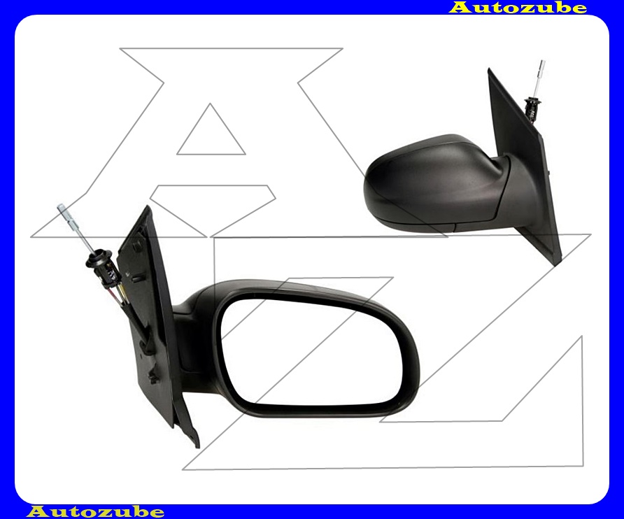 Visszapillantó tükör jobb, manuális, domború tükörlappal, fekete borítással /RENDELÉSRE/ Visszapillantó tükör jobb, manuális, domború tükörlappal, fekete borítással /RENDELÉSRE/