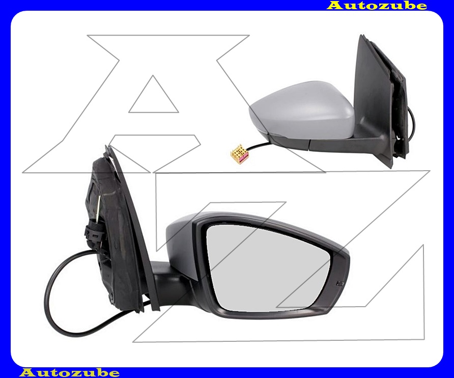 Visszapillantó tükör jobb, manuális, domború tükörlappal, fényezhető borítással, irányjelzővel Visszapillantó tükör jobb, manuális, domború tükörlappal, fényezhető borítással, irányjelzővel