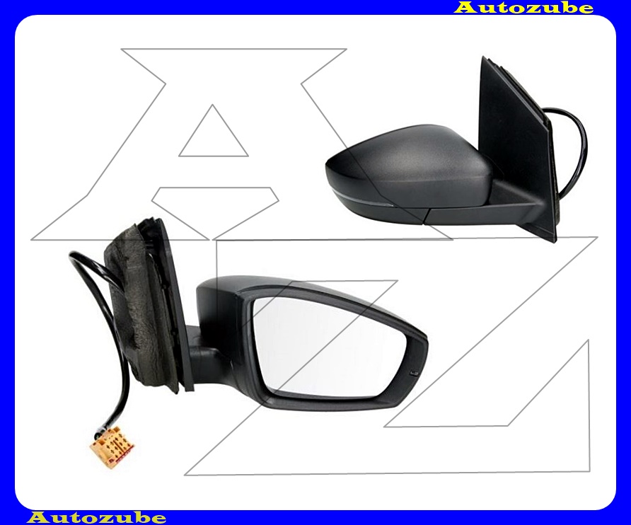 Visszapillantó tükör jobb, elektromos, fűthető-domború tükörlappal, fekete borítással, irányjelzővel Visszapillantó tükör jobb, elektromos, fűthető-domború tükörlappal, fekete borítással, irányjelzővel