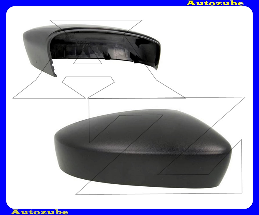 Visszapillantó tükörborítás jobb, fekete Visszapillantó tükörborítás jobb, fekete