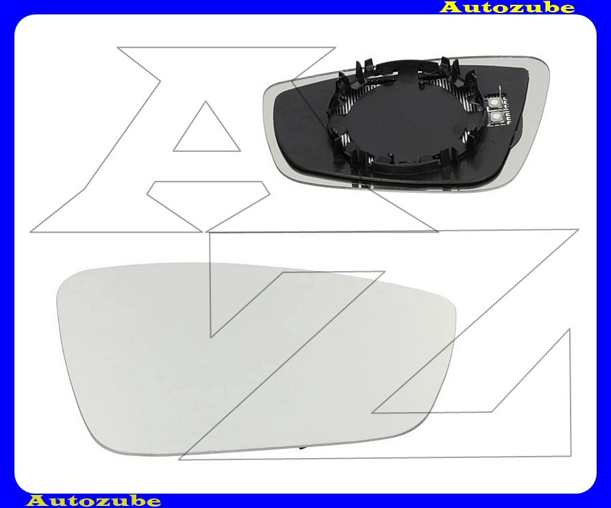 Visszapillantó tükörlap jobb, fűthető-domború (tartólappal) Visszapillantó tükörlap jobb, fűthető-domború (tartólappal)