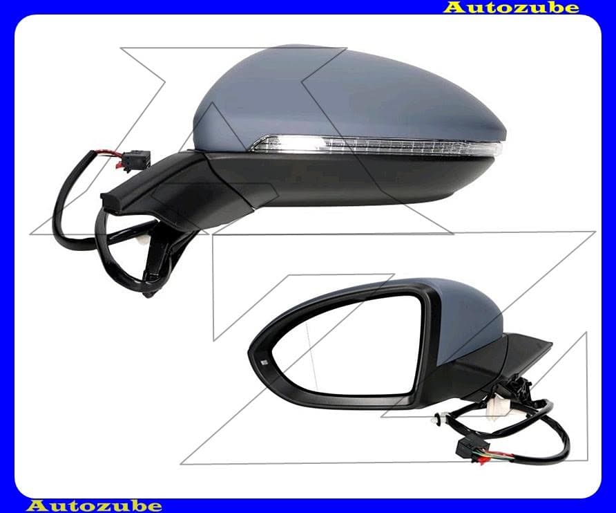 Visszapillantó tükör bal, elektromos, fűthető-aszférikus tükörlappal, fényezhető borítással, irányjelzővel Visszapillantó tükör bal, elektromos, fűthető-aszférikus tükörlappal, fényezhető borítással, irányjelzővel