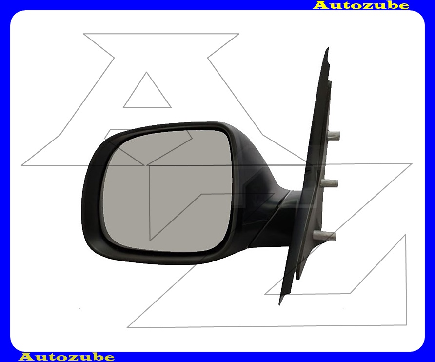 Visszapillantó tükör bal, kívúlről állítható, aszférikus tükörlappal, fekete borítással (antenna nélkül)