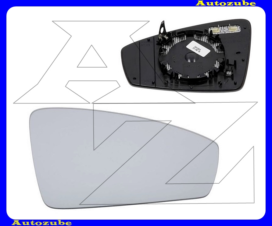 Visszapillantó tükörlap jobb, fűthető-domború (tartólappal) Visszapillantó tükörlap jobb, fűthető-domború (tartólappal)
