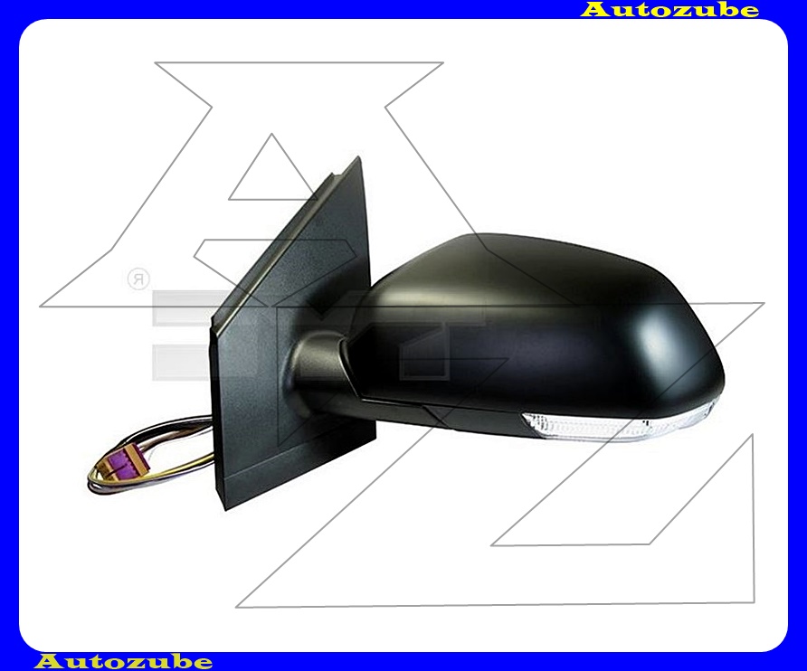 Visszapillantó tükör bal, elektromos, fűthető-aszférikus tükörlappal, fekete borítással, irányjelzővel Visszapillantó tükör bal, elektromos, fűthető-aszférikus tükörlappal, fekete borítással, irányjelzővel