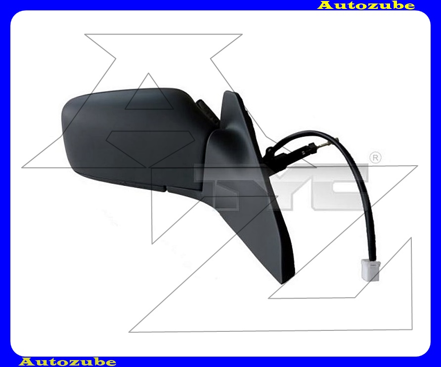 Visszapillantó tükör bal, manuális, fűthető-aszférikus tükörlappal, fekete borítással /RENDELÉSRE/ Visszapillantó tükör bal, manuális, fűthető-aszférikus tükörlappal, fekete borítással /RENDELÉSRE/