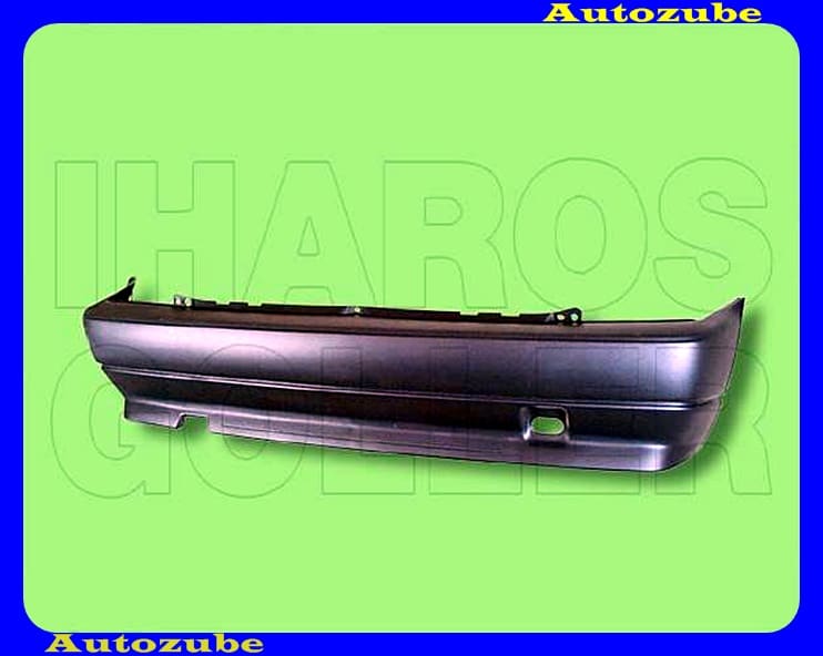 Hátsó lökhárító komplett, fekete Hátsó lökhárító komplett, fekete