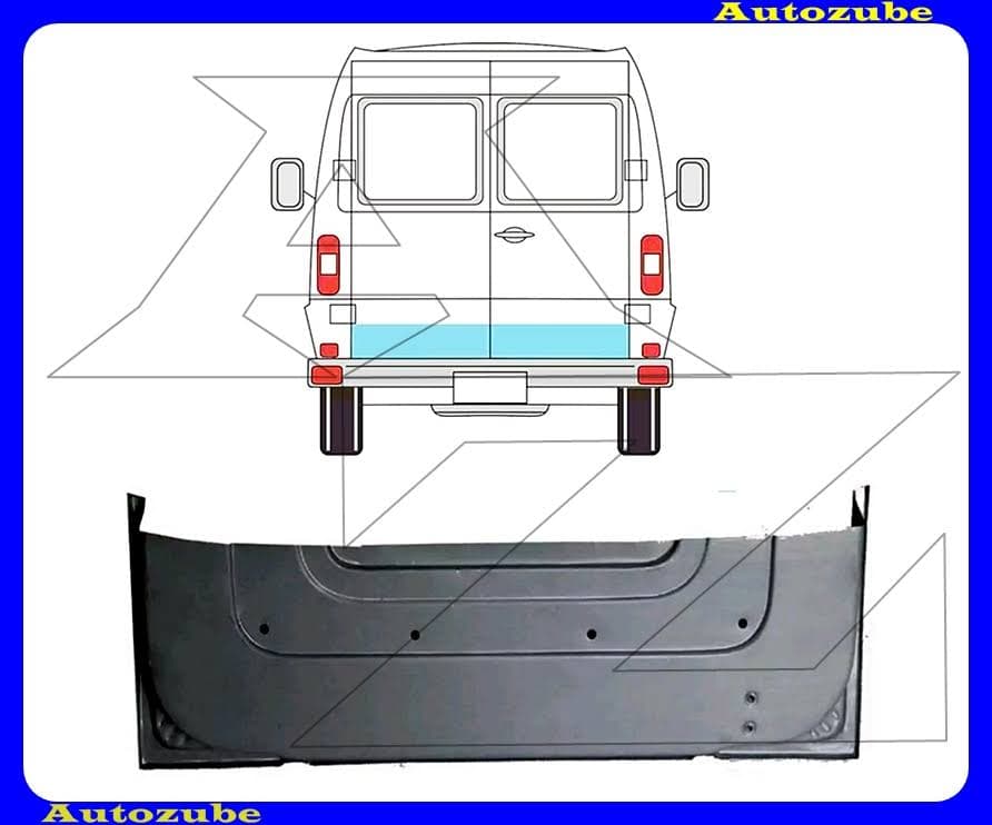 Hátsó ajtóváz belső bal, alsó rész {KLOKKERHOLM} Hátsó ajtóváz belső bal, alsó rész {KLOKKERHOLM}