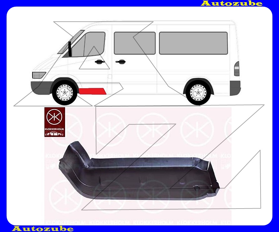 Fellépő lemez bal {KLOKKERHOLM} Fellépő lemez bal {KLOKKERHOLM}