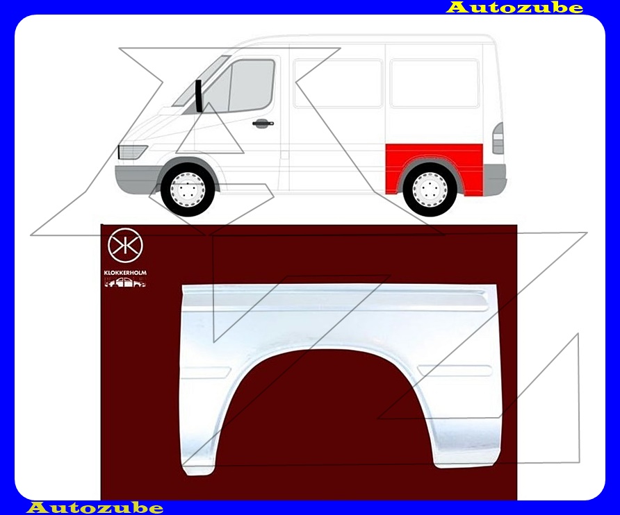 Hátsó sárvédő javítóelem bal Hátsó sárvédő javítóelem bal