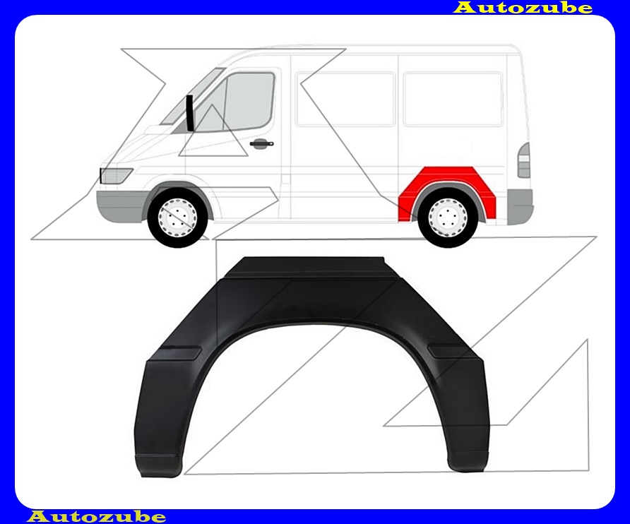 Hátsó sárvédő javítóív oldalfüggetlen (szimpla kerekeshez) {KLOKKERHOLM} Hátsó sárvédő javítóív oldalfüggetlen (szimpla kerekeshez) {KLOKKERHOLM}