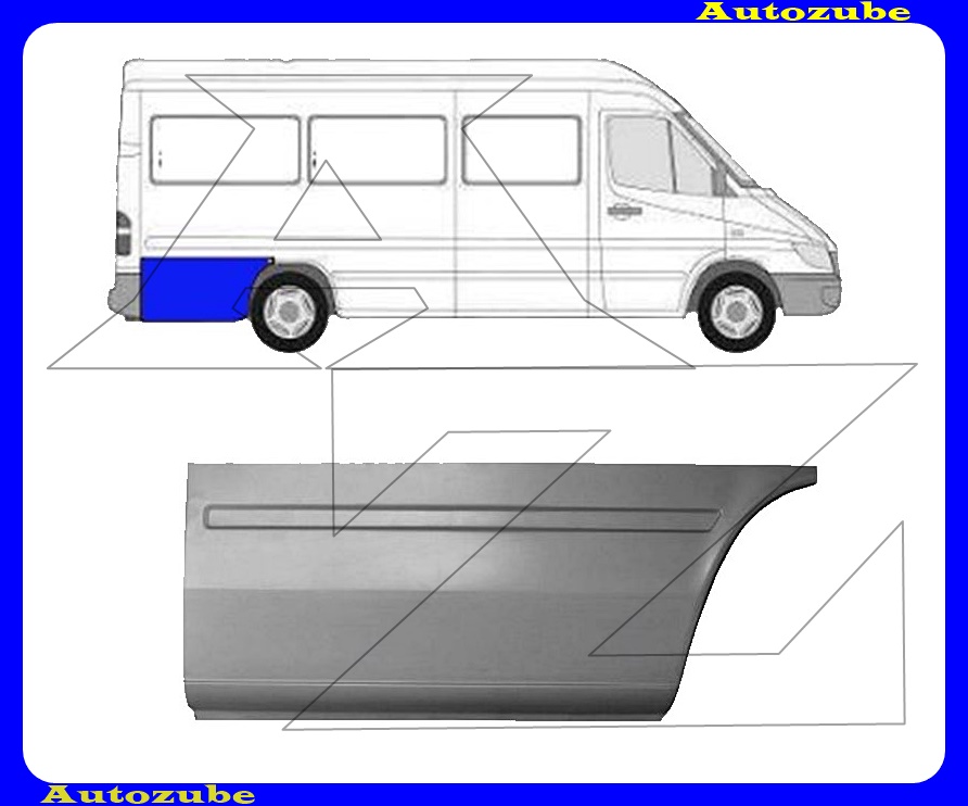 Hátsó sárvédő hátsó rész jobb Hátsó sárvédő hátsó rész jobb