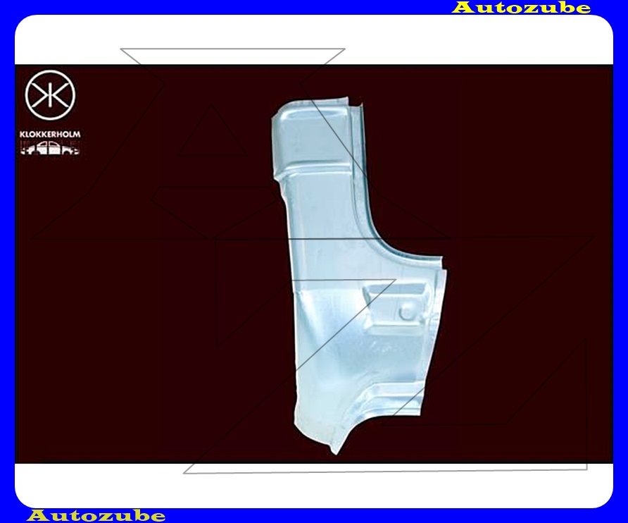 Hátsó saroklemez bal, alsó (külső javítólemez) {KLOKKERHOLM} Hátsó saroklemez bal, alsó (külső javítólemez) {KLOKKERHOLM}