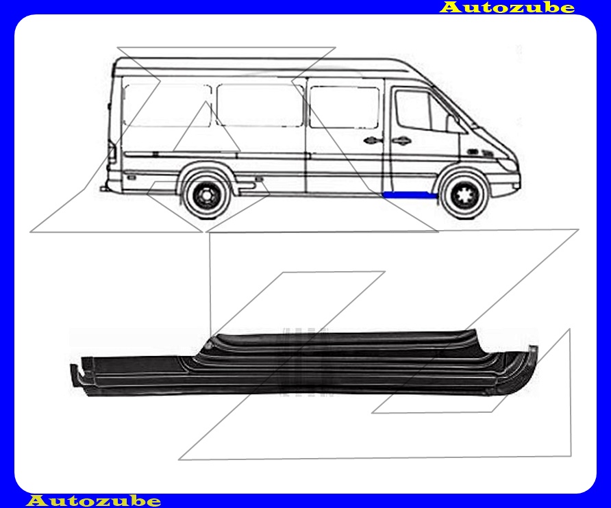Küszöb jobb (külső javítólemez) {KLOKKERHOLM} Küszöb jobb (külső javítólemez) {KLOKKERHOLM}