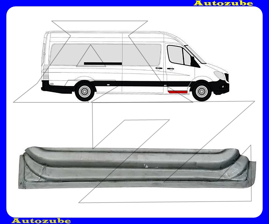 Ajtóváz alsó rész jobb első (belső javítólemez) {KLOKKERHOLM} Ajtóváz alsó rész jobb első (belső javítólemez) {KLOKKERHOLM}