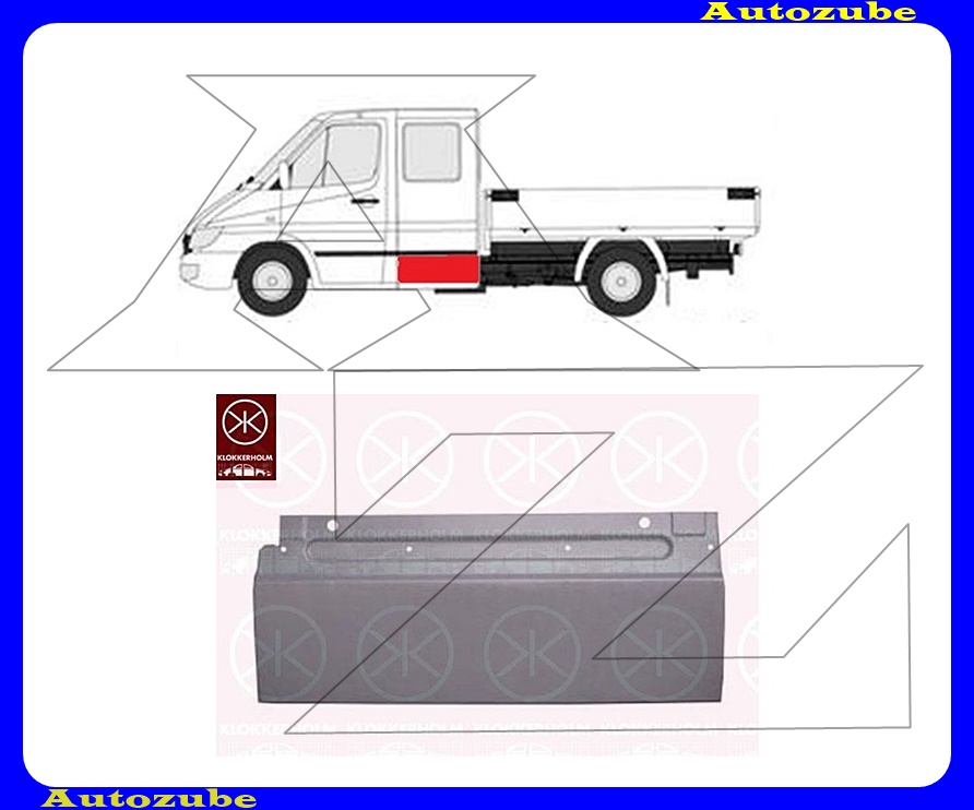 Ajtóborítás bal hátsó alsó rész Ajtóborítás bal hátsó alsó rész