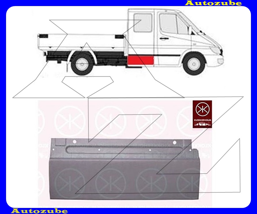Ajtóborítás jobb hátsó alsó rész Ajtóborítás jobb hátsó alsó rész