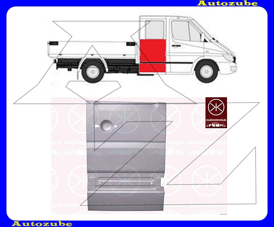 Ajtóborítás jobb hátsó alsó rész, üvegig Ajtóborítás jobb hátsó alsó rész, üvegig