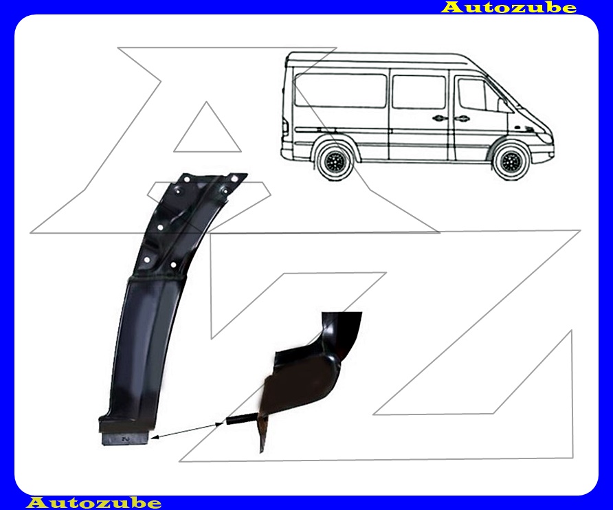 Első sárvédő javítóív hátsó rész jobb (menetes szárral) {KLOKKERHOLM} Első sárvédő javítóív hátsó rész jobb (menetes szárral) {KLOKKERHOLM}