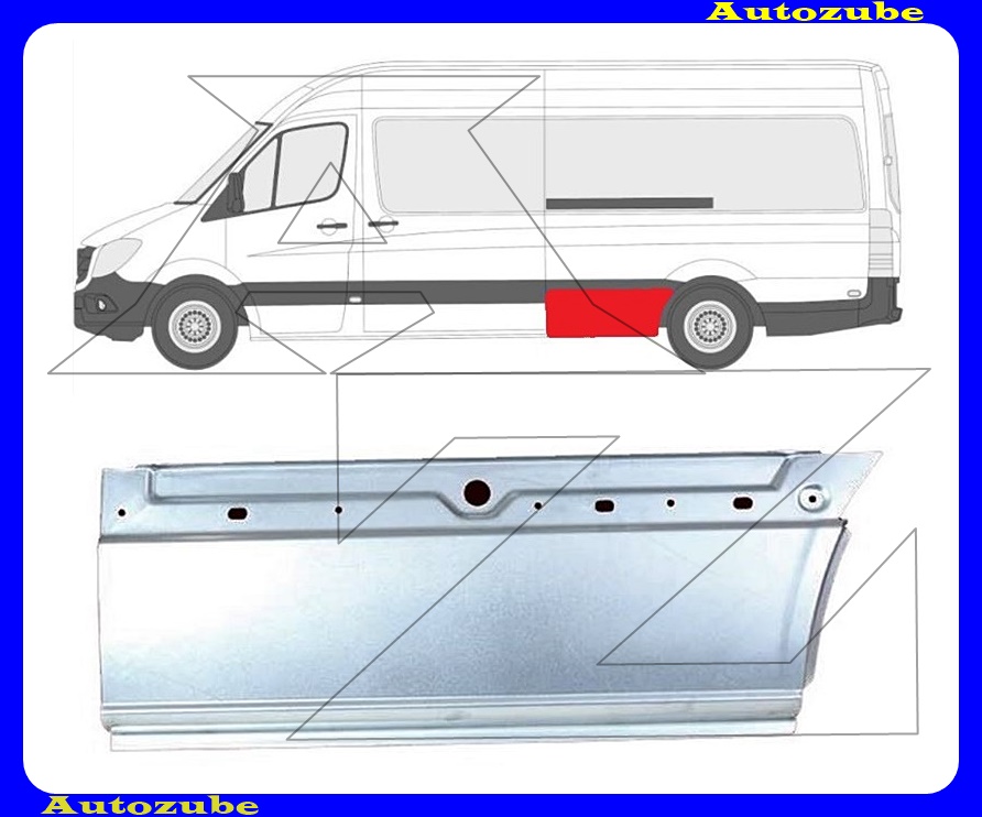 Hátsó sárvédő első rész bal (94cm) Hátsó sárvédő első rész bal (94cm)