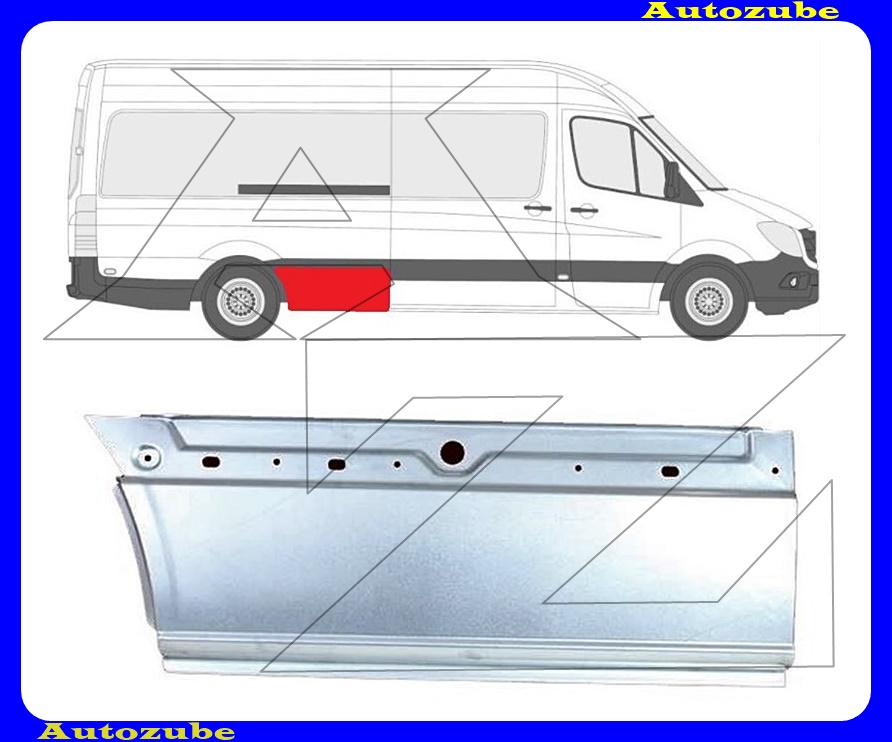 Hátsó sárvédő első rész jobb (94cm) Hátsó sárvédő első rész jobb (94cm)