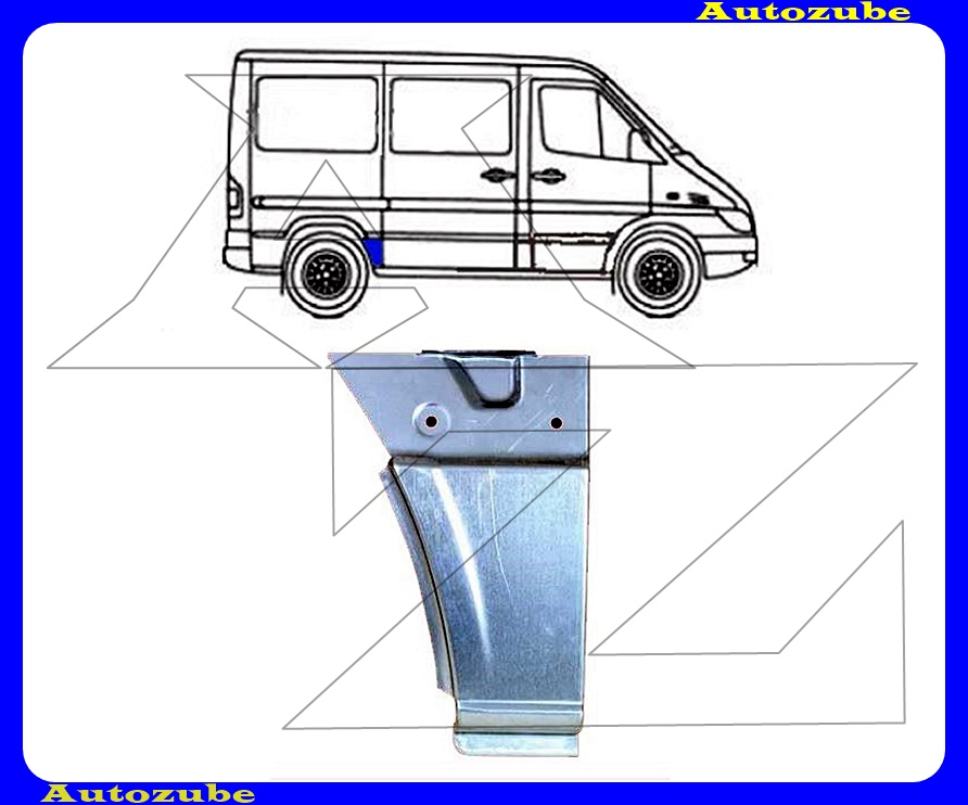 Hátsó sárvédő első rész jobb (12cm) Hátsó sárvédő első rész jobb (12cm)