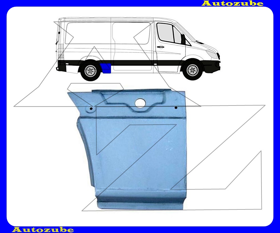 Hátsó sárvédő első rész jobb (28cm) Hátsó sárvédő első rész jobb (28cm)