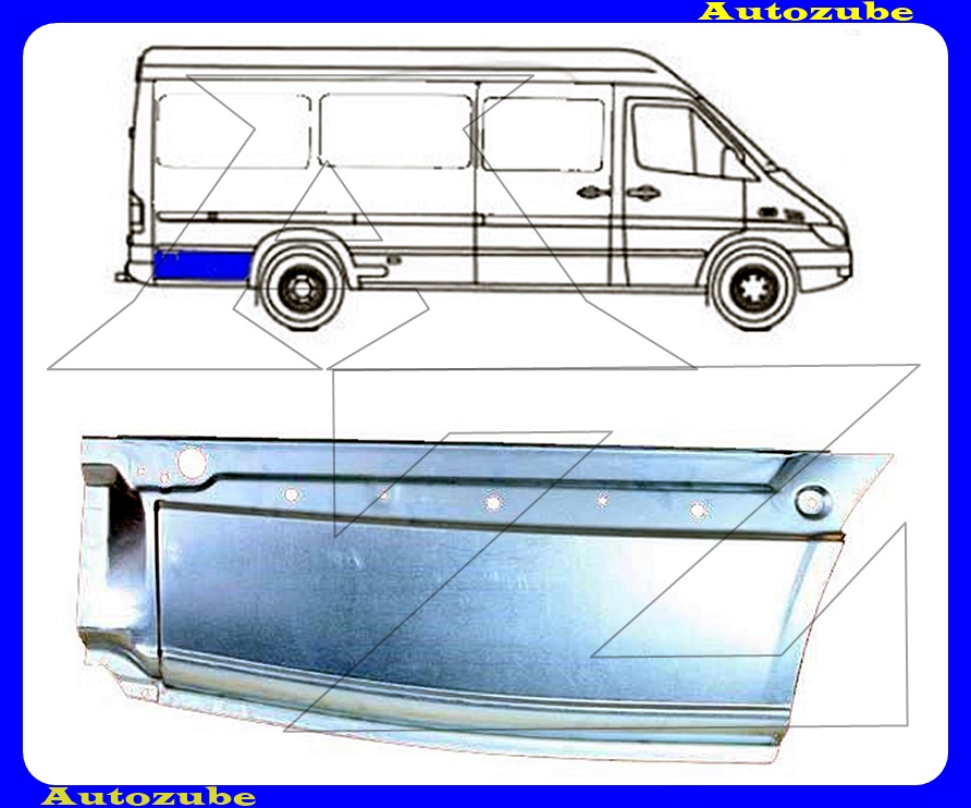 Hátsó sárvédő hátsó rész jobb (78cm) Hátsó sárvédő hátsó rész jobb (78cm)