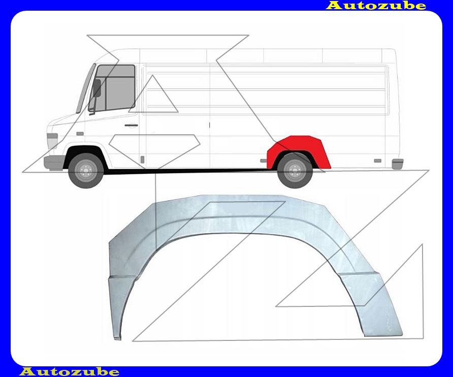 Hátsó sárvédő javítóív bal {KLOKKERHOLM} Hátsó sárvédő javítóív bal {KLOKKERHOLM}