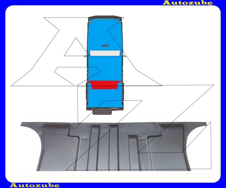 Padlólemez hátsó első rész Padlólemez hátsó első rész