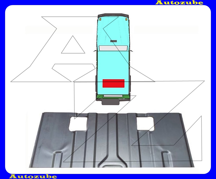 Padlólemez hátsó középső rész Padlólemez hátsó középső rész