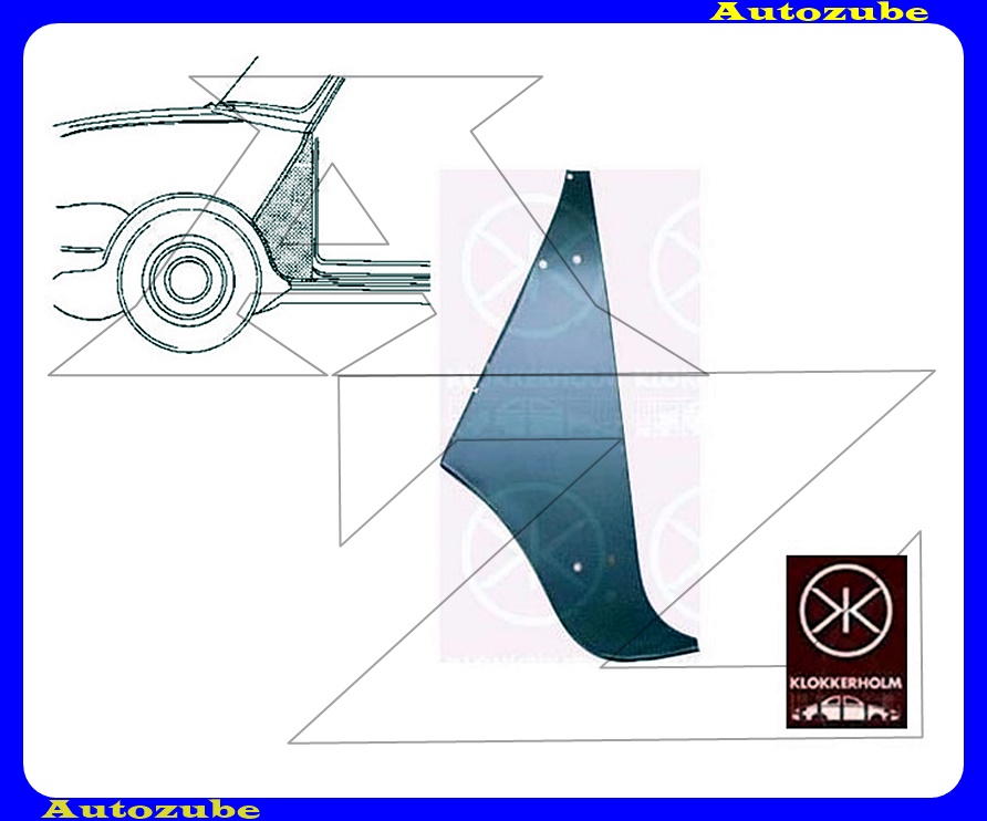 Első sárvédő hátsó rész bal (javítólemez) /RENDELÉSRE/ {KLOKKERHOLM} Első sárvédő hátsó rész bal (javítólemez) /RENDELÉSRE/ {KLOKKERHOLM}
