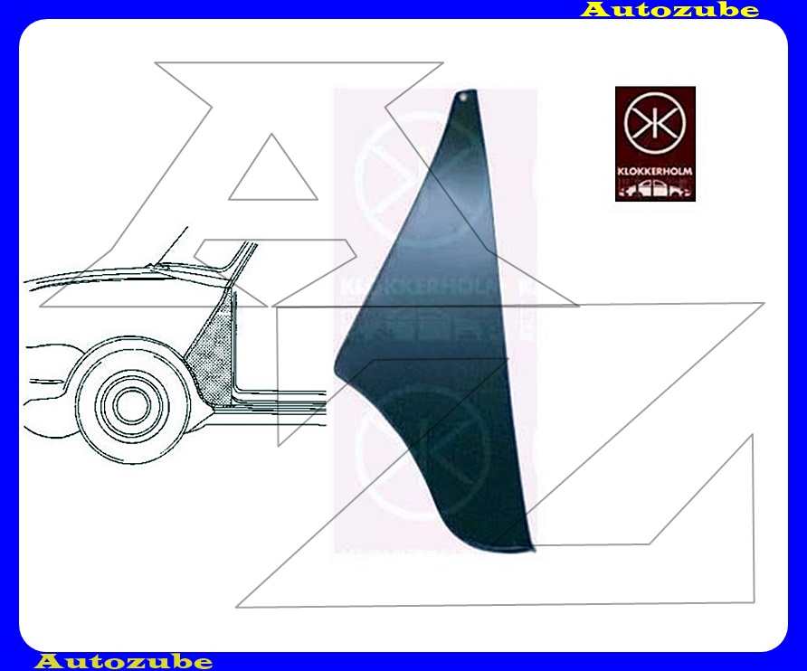 Első sárvédő hátsó rész bal Első sárvédő hátsó rész bal