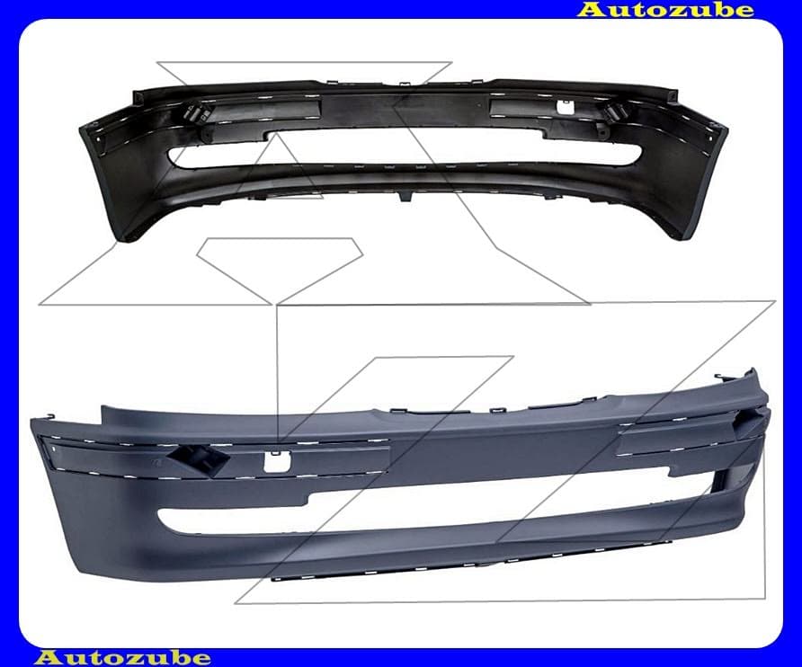 Első lökhárító ködlámpás, alapozott Első lökhárító ködlámpás, alapozott