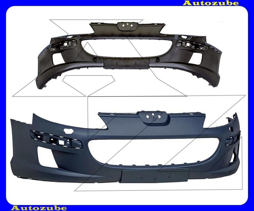 Első lökhárító alapozott, fényszórómosós Első lökhárító alapozott, fényszórómosós