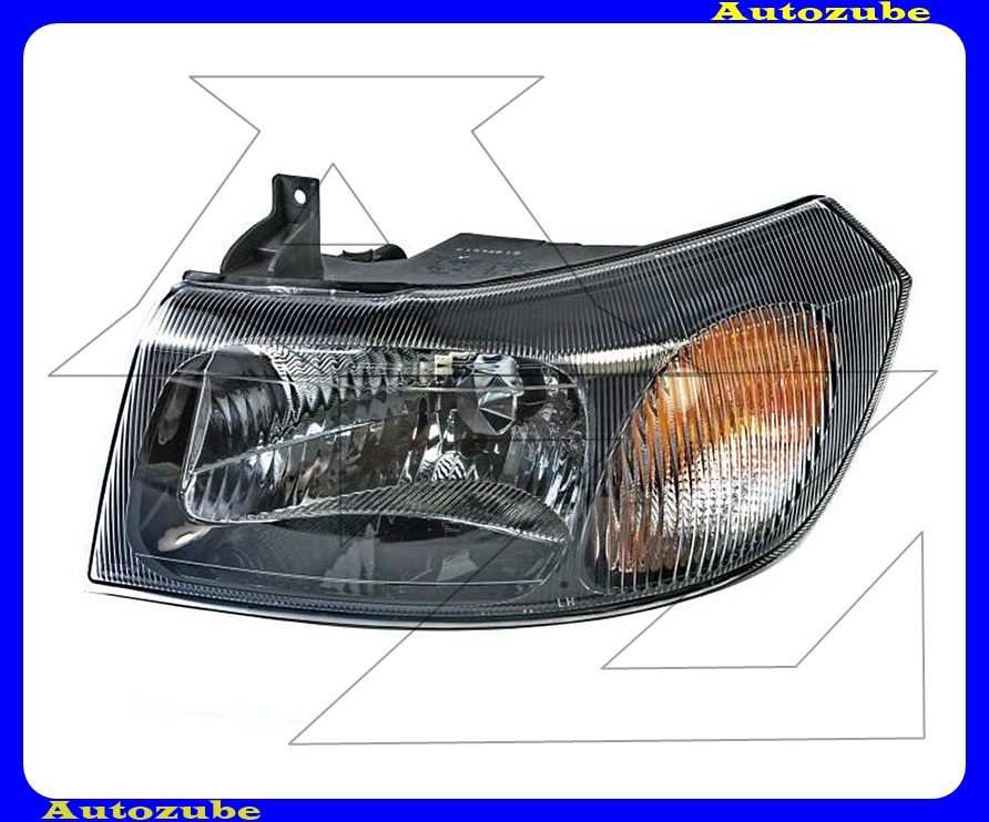 Fényszóró bal fekete házas (H4) (motor nélkül) {DEPO} R Fényszóró bal fekete házas (H4) (motor nélkül) {DEPO} R