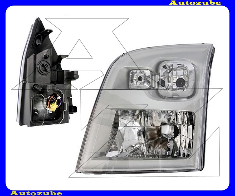 Fényszóró bal (H4) motorral {DEPO} Fényszóró bal (H4) motorral {DEPO}